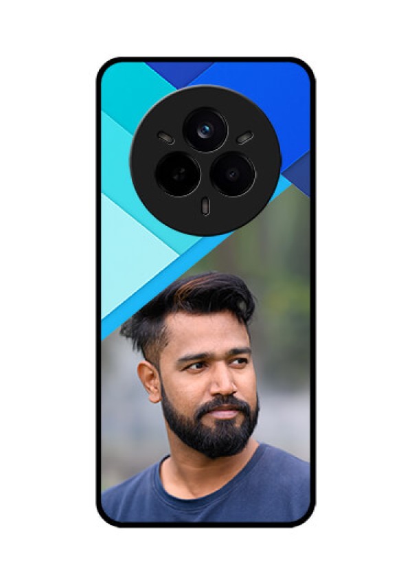 Realme 14 Pro 5G Custom Glass Phone CaseBlue Pattern Design