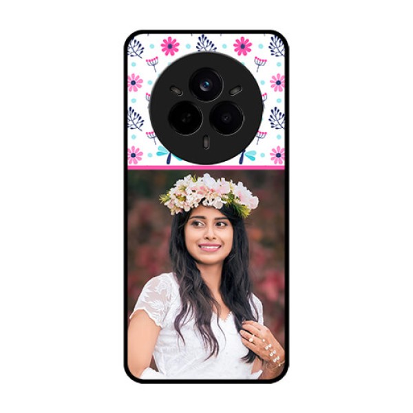 Realme 14 Pro 5G Custom Glass Phone CaseColorful Flower Design