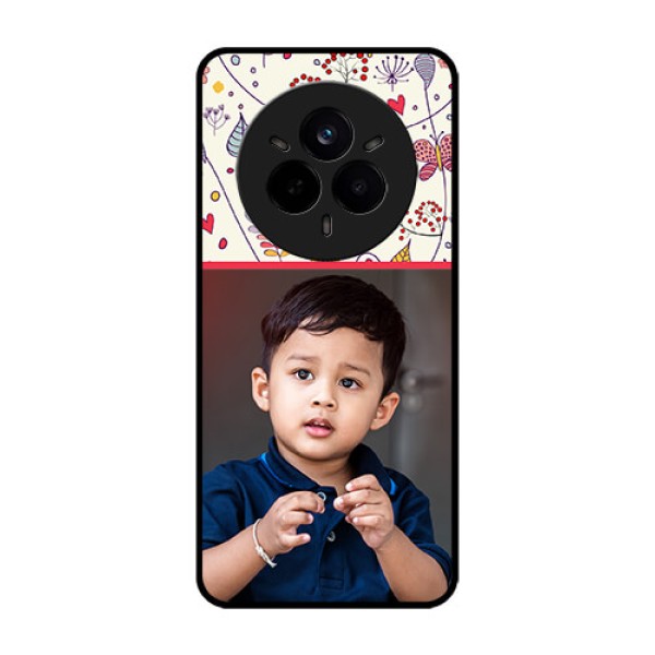 Realme 14 Pro 5G Custom Glass Phone CasePremium Floral Design