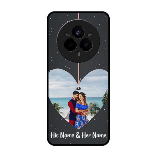 Realme 14 Pro 5G Custom Glass Phone CaseHanging Heart Design