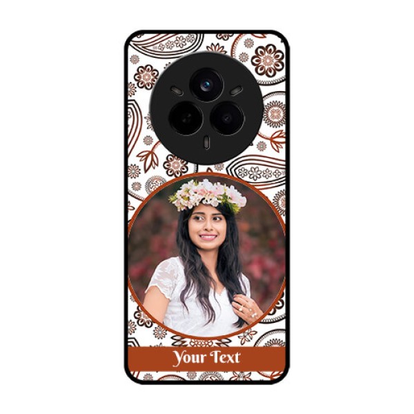 Realme 14 Pro 5G Custom Glass Phone CaseAbstract Flower Design