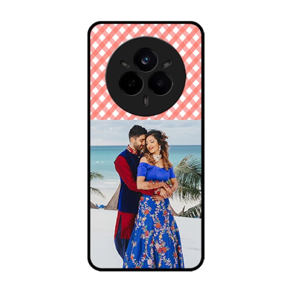 Realme 14 Pro 5G Custom Glass Phone CasePink Pattern Design