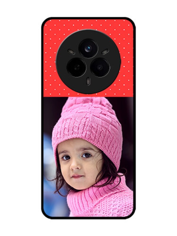 Custom Realme 14 Pro 5G Custom Glass Phone CaseRed Pattern Design