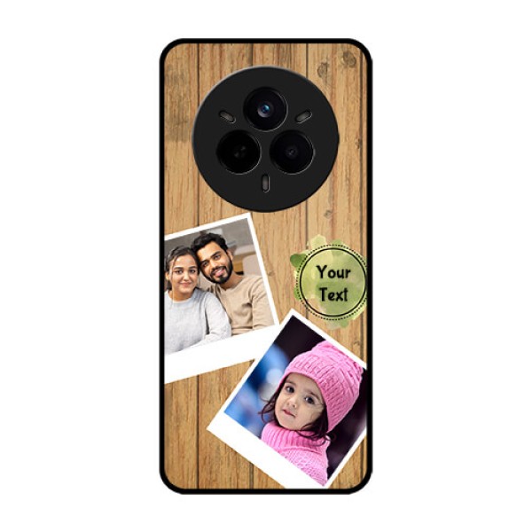 Realme 14 Pro 5G Custom Glass Phone CaseWooden Texture Design