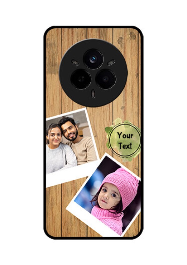 Realme 14 Pro 5G Custom Glass Phone CaseWooden Texture Design