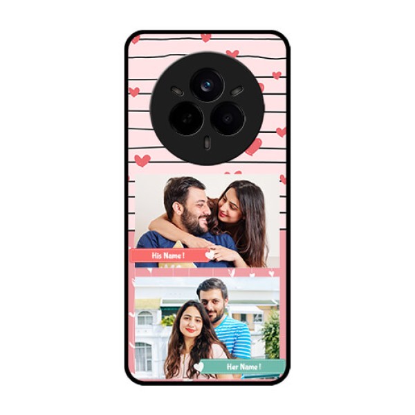Realme 14 Pro 5G Custom Glass Phone CasePhoto With Heart Design