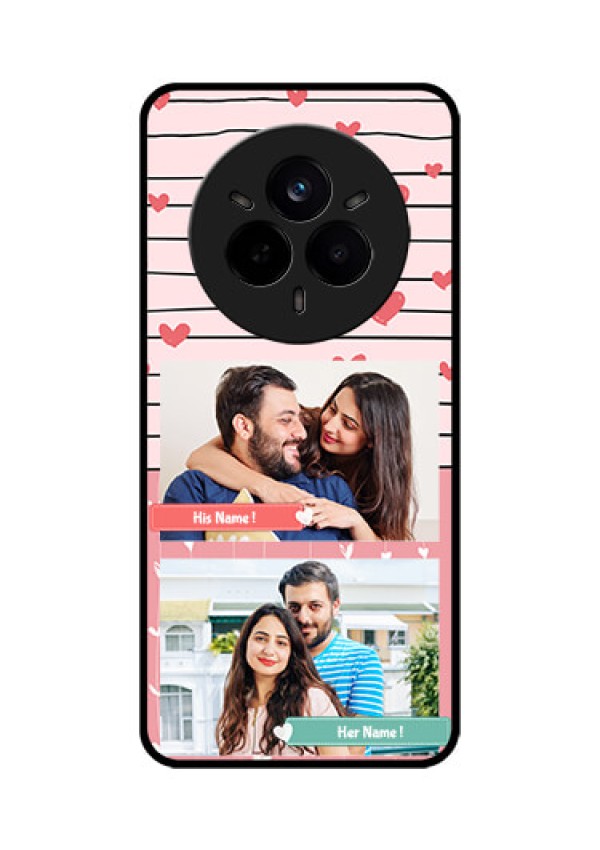Realme 14 Pro 5G Custom Glass Phone CasePhoto With Heart Design
