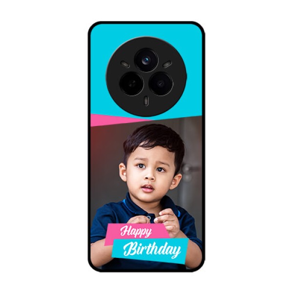 Realme 14 Pro 5G Custom Glass Phone CaseImage Holder With 2 Color Design