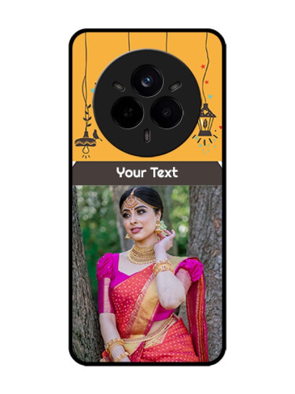 Custom Realme 14 Pro 5G Custom Glass Phone CaseWith Family Picture And Icons