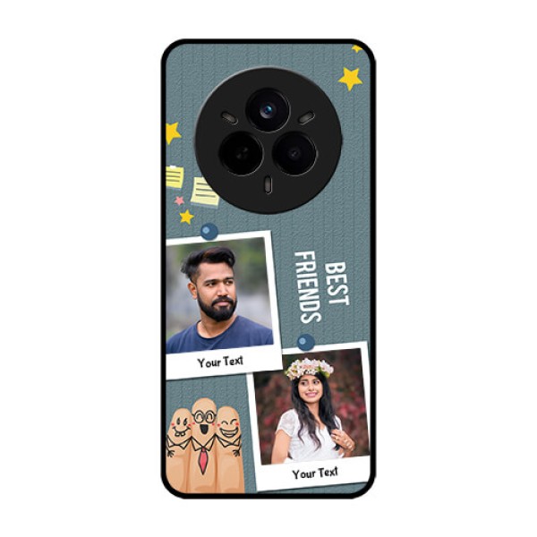 Realme 14 Pro 5G Custom Glass Phone CaseSticky Frames And Friendship Design Realme 14 Pro 5G Custom Glass Phone CaseSticky Frames And Friendship Design