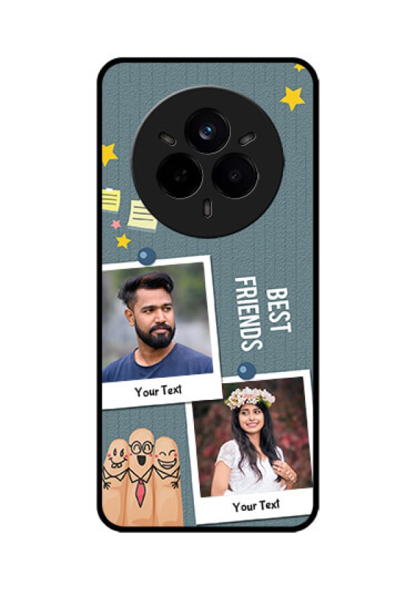 Realme 14 Pro 5G Custom Glass Phone CaseSticky Frames And Friendship Design