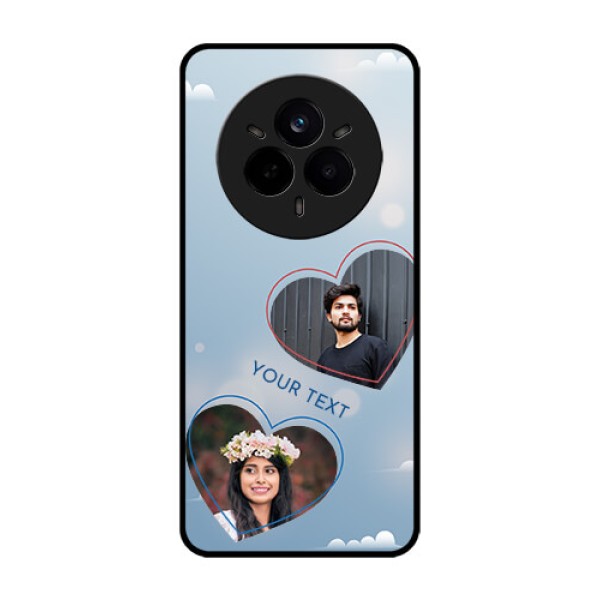Realme 14 Pro 5G Custom Glass Phone CaseBlue Color Couple Design Realme 14 Pro 5G Custom Glass Phone CaseBlue Color Couple Design