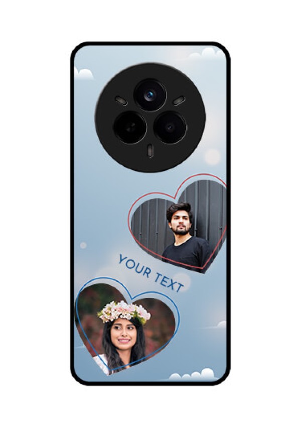Realme 14 Pro 5G Custom Glass Phone CaseBlue Color Couple Design