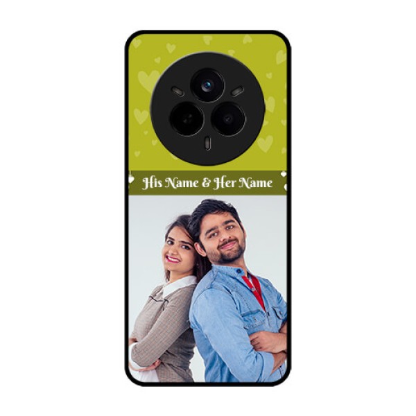 Realme 14 Pro 5G Custom Glass Phone CaseYou and Me Heart Design