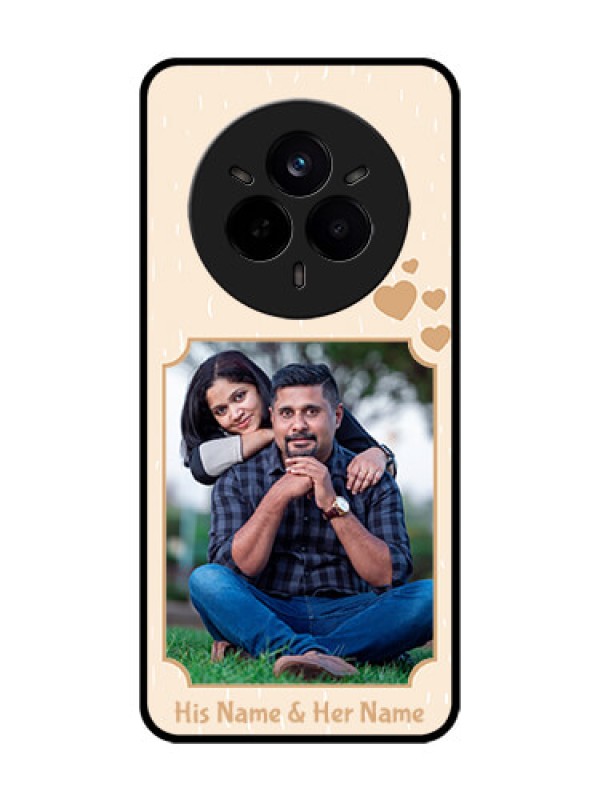 Custom Realme 14 Pro 5G Custom Glass Phone CaseWith Confetti Love Design