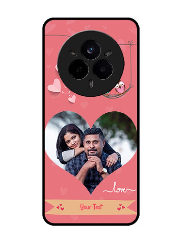 Custom Realme 14 Pro 5G Custom Glass Phone CasePeach Color Love Design