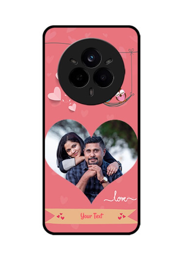 Realme 14 Pro 5G Custom Glass Phone CasePeach Color Love Design