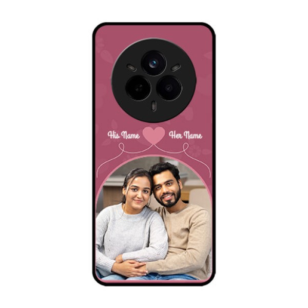 Realme 14 Pro 5G Custom Glass Phone CaseLove Floral Design