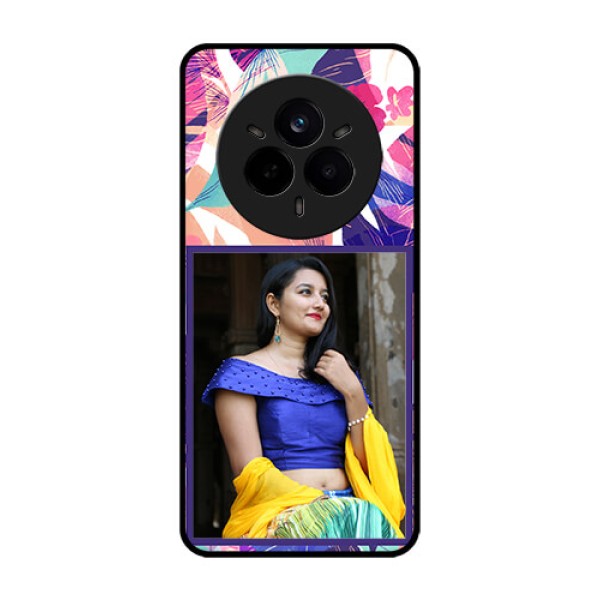 Realme 14 Pro 5G Custom Glass Phone CaseAbstract Floral Design