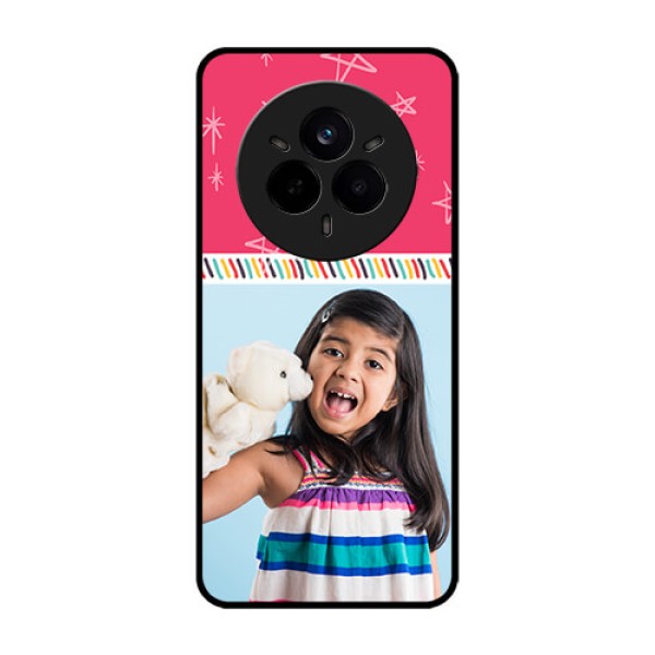 Realme 14 Pro 5G Custom Glass Phone CaseLine Art Design