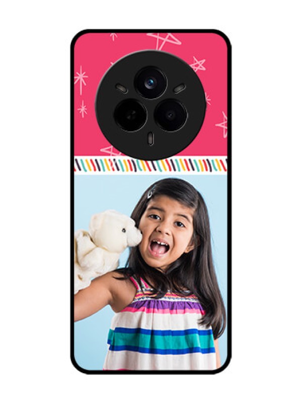 Custom Realme 14 Pro 5G Custom Glass Phone CaseLine Art Design