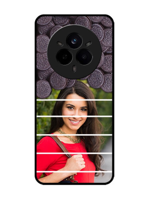 Custom Realme 14 Pro 5G Custom Glass Phone CaseWith Oreo Biscuit Design