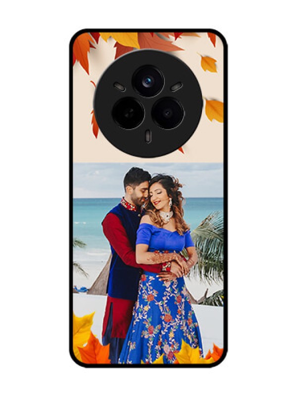 Custom Realme 14 Pro 5G Custom Glass Phone CaseAutumn Maple Leaves Design