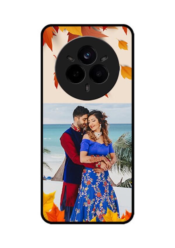 Realme 14 Pro 5G Custom Glass Phone CaseAutumn Maple Leaves Design