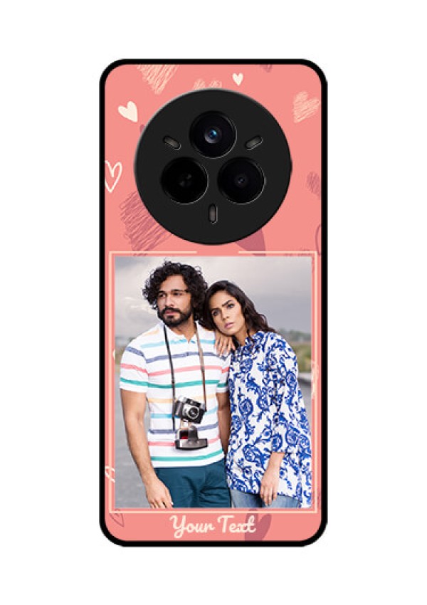 Realme 14 Pro 5G Custom Glass Phone CaseLove Doodle Art Design