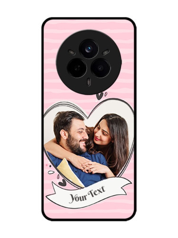 Custom Realme 14 Pro 5G Custom Glass Phone CaseVintage Heart Design