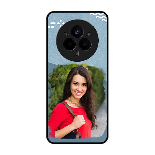 Realme 14 Pro 5G Custom Glass Phone CaseGrunge Line Art Design
