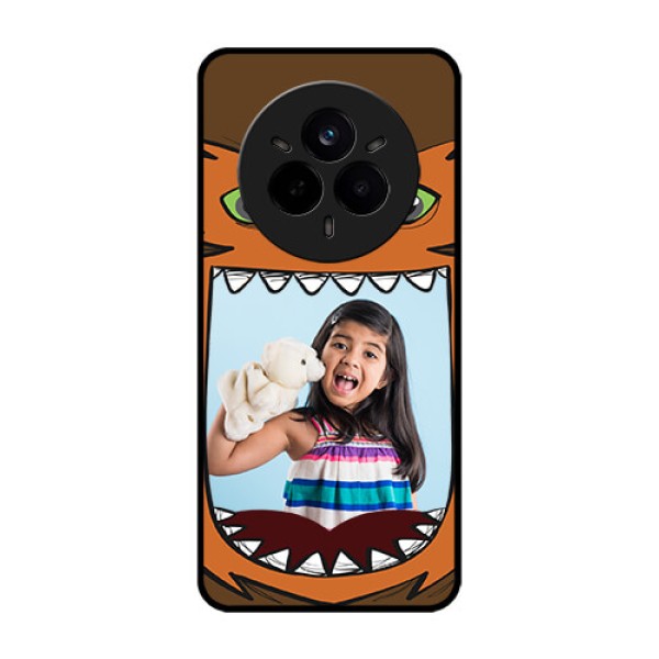 Realme 14 Pro 5G Custom Glass Phone CaseOwl Monster Back Case Design Realme 14 Pro 5G Custom Glass Phone CaseOwl Monster Back Case Design