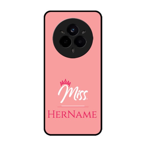 Realme 14 Pro 5G Custom Glass Phone CaseMrs With Name Design