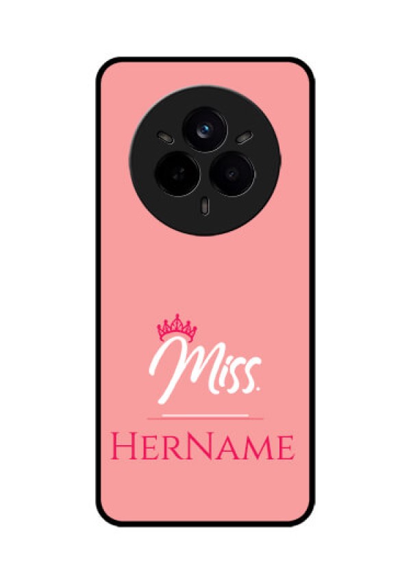 Realme 14 Pro 5G Custom Glass Phone CaseMrs With Name Design