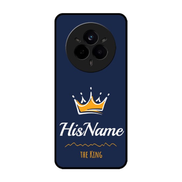Realme 14 Pro 5G Custom Glass Phone CaseKing With Name Design