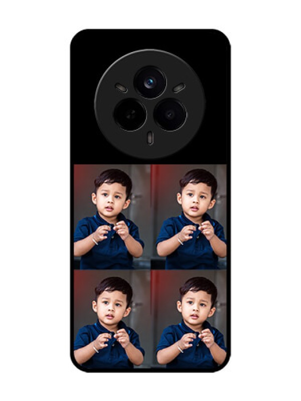 Custom Realme 14 Pro 5G Custom Glass Phone Case4 Image Holder Design