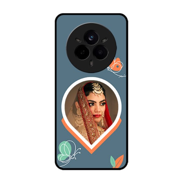 Realme 14 Pro 5G Custom Glass Phone CaseDroplet Butterflies Design