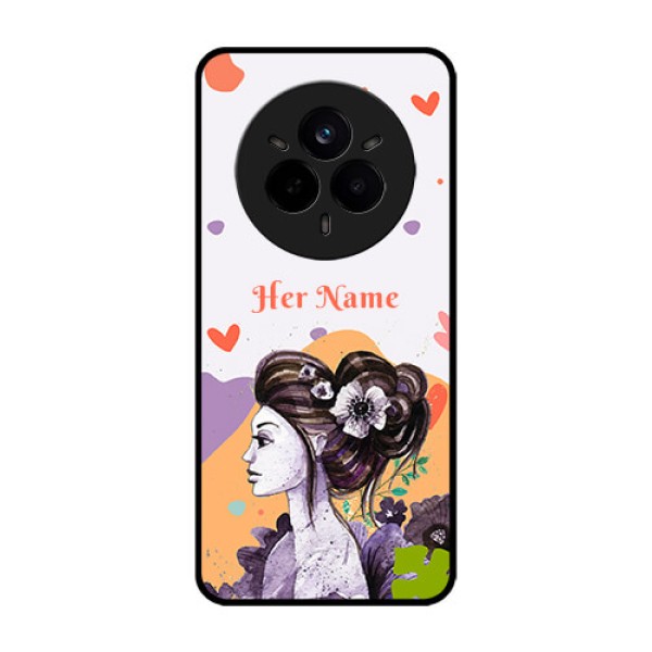Realme 14 Pro 5G Custom Glass Phone CaseWoman And Nature Design Realme 14 Pro 5G Custom Glass Phone CaseWoman And Nature Design