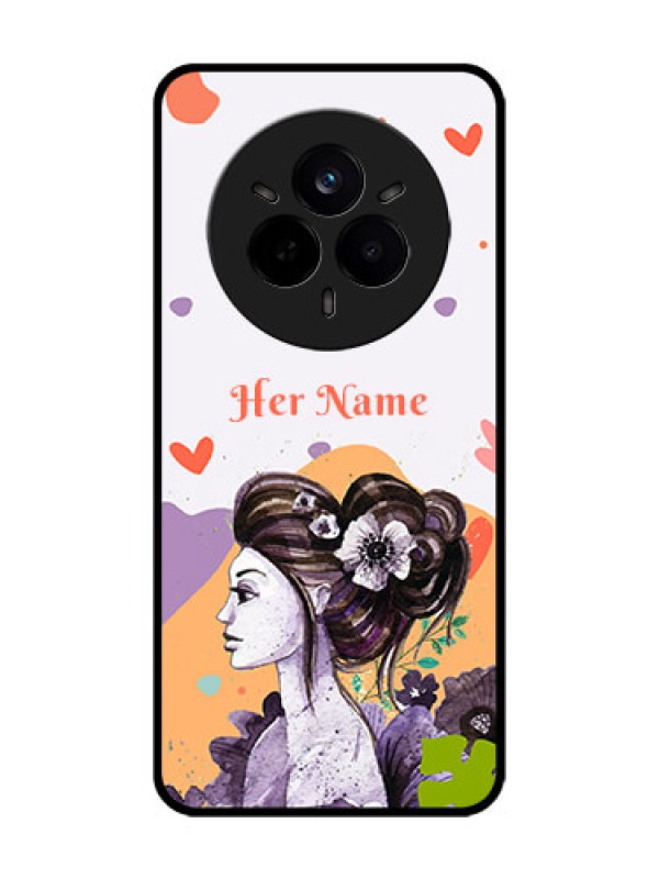 Custom Realme 14 Pro 5G Custom Glass Phone CaseWoman And Nature Design