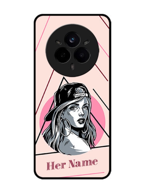 Custom Realme 14 Pro 5G Custom Glass Phone CaseRockstar Girl Design