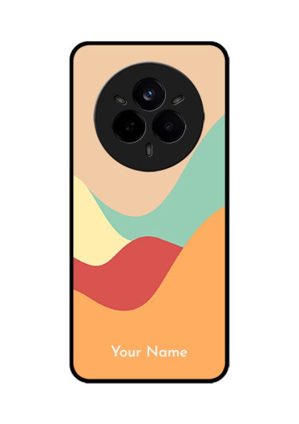 Realme 14 Pro 5G Custom Glass Phone CaseOcean Waves Multi - Colour Design