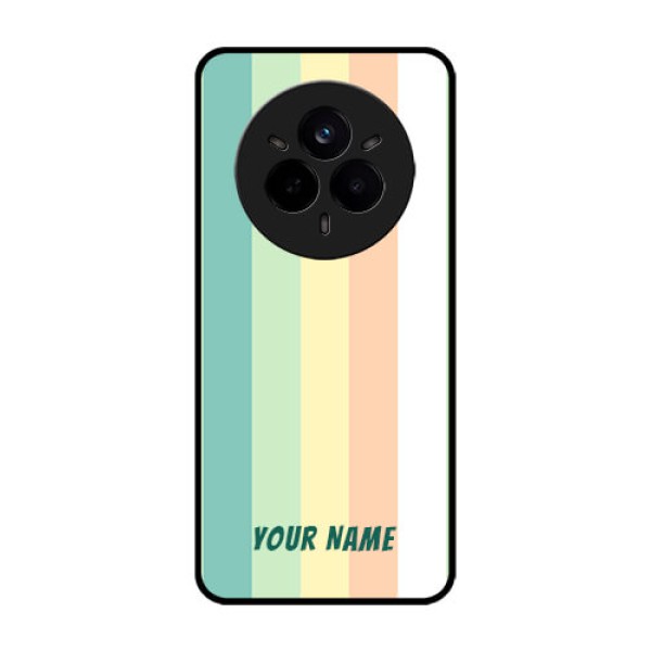 Realme 14 Pro 5G Custom Glass Phone CaseMulti - Colour Stripes Design Realme 14 Pro 5G Custom Glass Phone CaseMulti - Colour Stripes Design