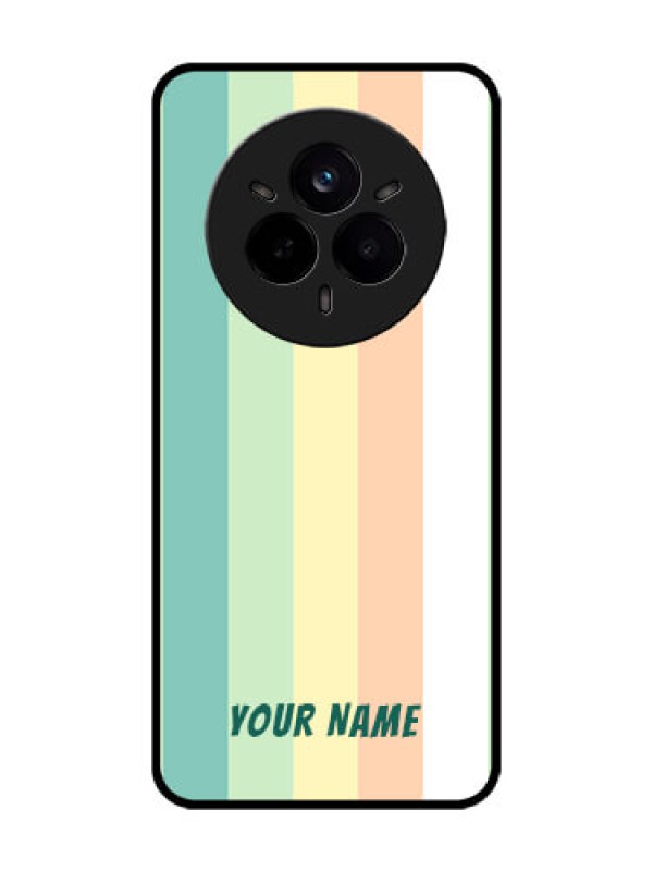 Custom Realme 14 Pro 5G Custom Glass Phone CaseMulti - Colour Stripes Design