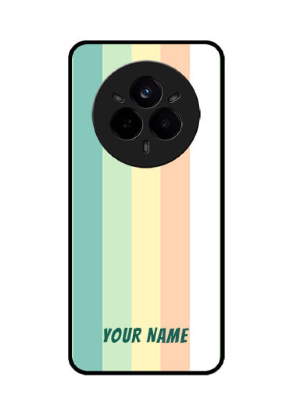Realme 14 Pro 5G Custom Glass Phone CaseMulti - Colour Stripes Design
