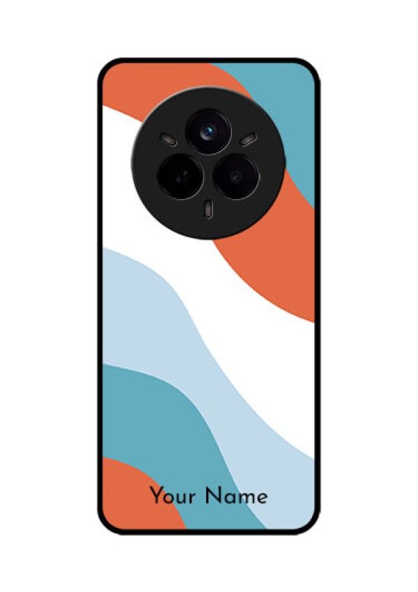 Realme 14 Pro 5G Custom Glass Phone CaseColoured Waves Design