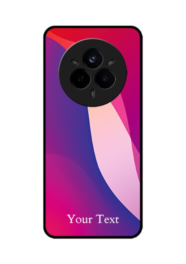 Realme 14 Pro 5G Custom Glass Phone CaseDigital Abstract Overlap Design