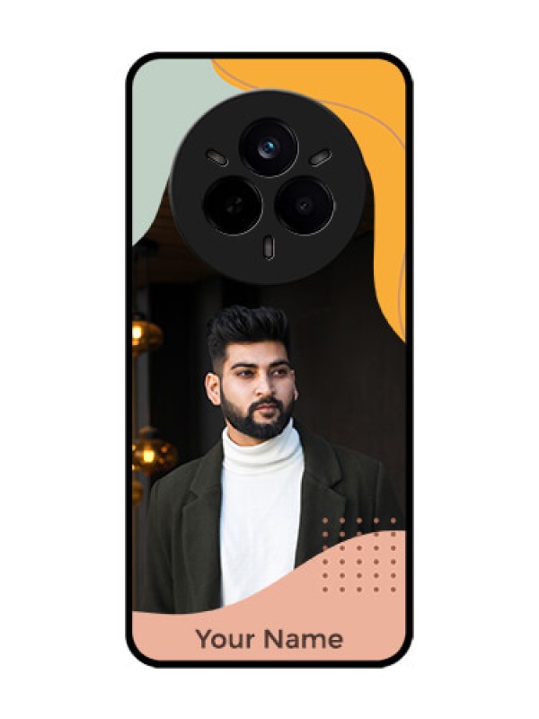 Custom Realme 14 Pro 5G Custom Glass Phone CaseTri - Coloured Overlay Design