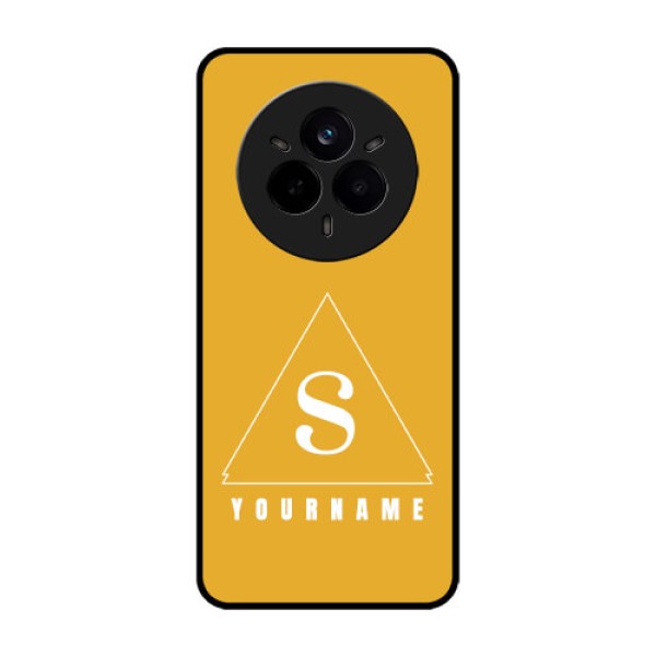 Realme 14 Pro 5G Custom Glass Phone CaseSimple Triangle Design Realme 14 Pro 5G Custom Glass Phone CaseSimple Triangle Design