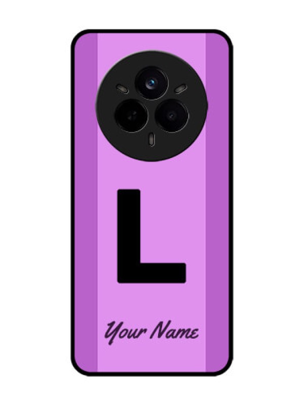 Custom Realme 14 Pro 5G Custom Glass Phone CaseTricolor Custom Text Design