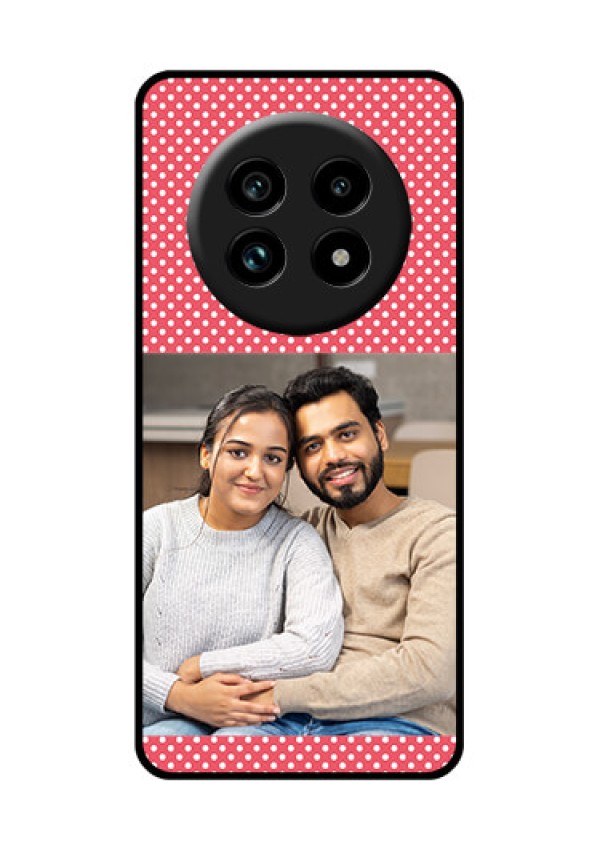 Realme 14 Pro Lite 5G Custom Glass Phone Case - White Dotted Design